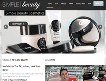 Tablet Screenshot of ginassimplebeauty.com